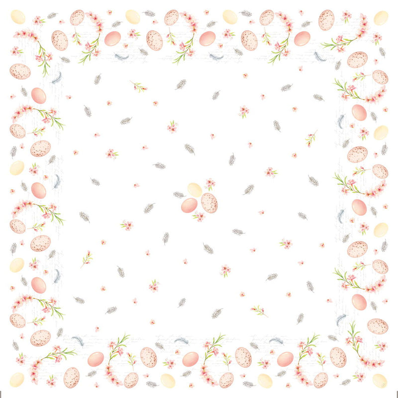 Duni napperons Eggs  AND  Feathers 84x84 cm
