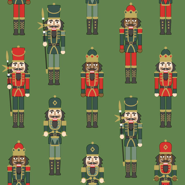 Duni servetten Nutcracker Green 3-laags 33x33