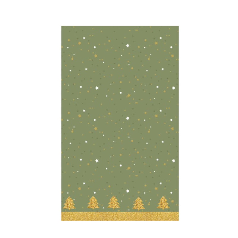 Duni Winter Tafellaken 138x220 cm Groen/Goud