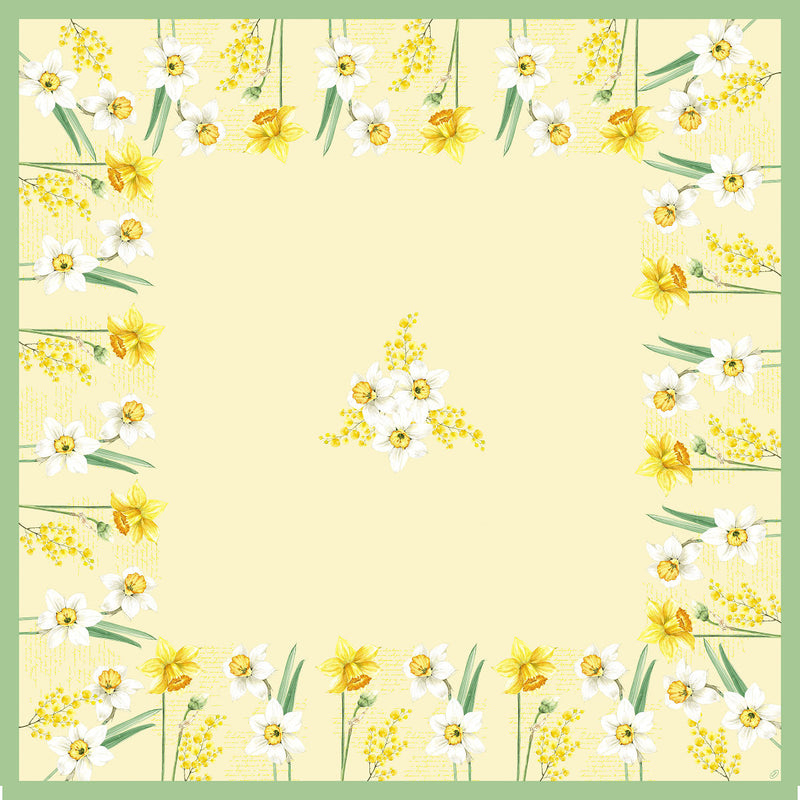 Duni napperon Spring Daffodil 84x84cm