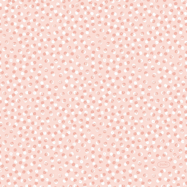 Duni servetten Playful Dots Mellow Rose 3-laags 33x33cm