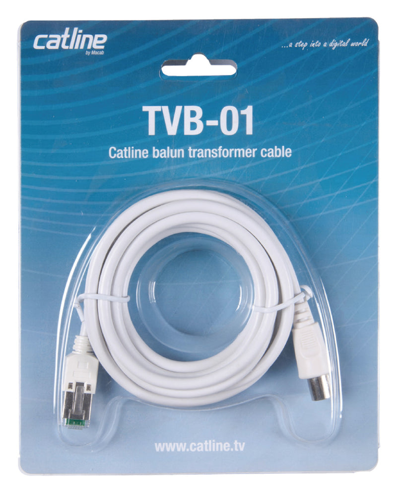 Macab F3800001 Balun Tvb-01 Rj45-male-iec-male 2m