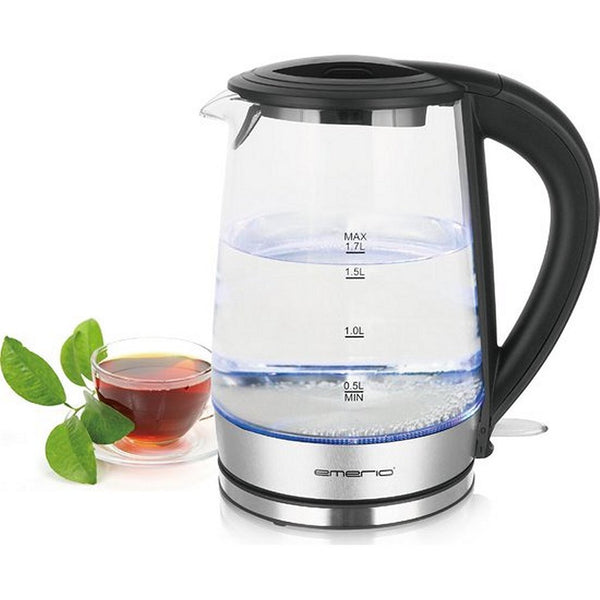 Emerio WK-123132 Glazen Waterkoker 1.7L 2200W RVS/Zwart