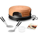Emerio PO-115847.1 4-Persoons Pizzarette Terracotta/Zwart
