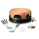 Emerio PO-115848.1 6-Persoons Pizzarette Terracotta/Zwart