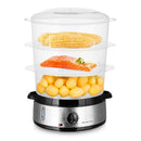 Emerio STC-110590 Stoomkoker RVS/Zwart