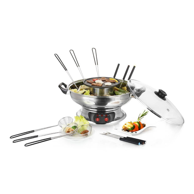 Emerio HPS-121313 Chinese Fondue Set RVS/Zwart