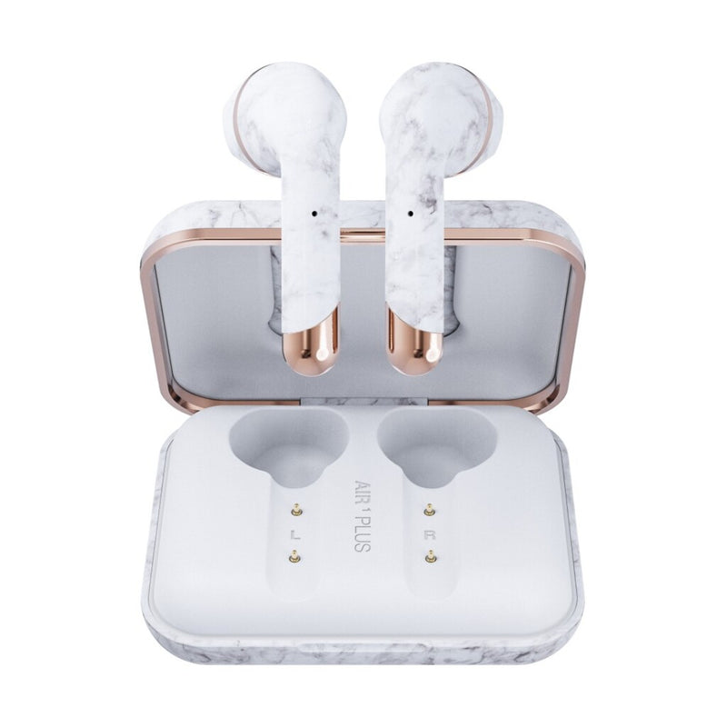 Happy Plugs Hoofdtelefoon Air 1 Plus Earbud White Marble