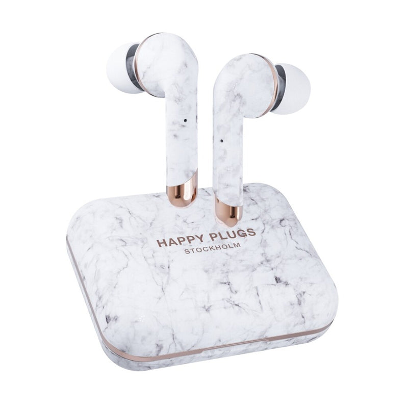 Happy Plugs Hoofdtelefoon Air 1 Plus In Ear White Marble
