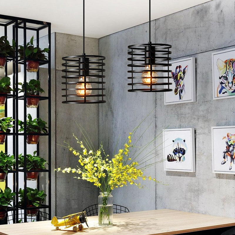 Homestyle Pro MK014-B Industriële Hanglamp 16x19 cm Zwart/Metaal