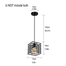 Homestyle Pro MK015-B Industriële Hanglamp 15x18 cm Zwart/Metaal