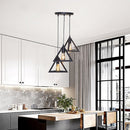 Homestyle Pro MK022-B Industriële Pyramide Hanglampen Zwart/Metaal