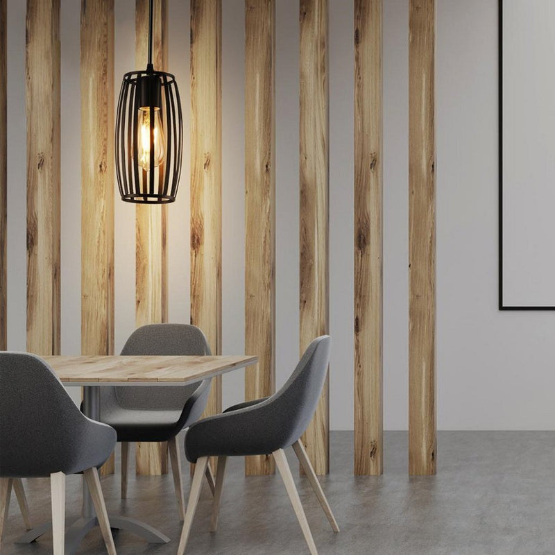 Homestyle Pro MK011-B Industriële Hanglamp 14x23 cm Zwart/Metaal