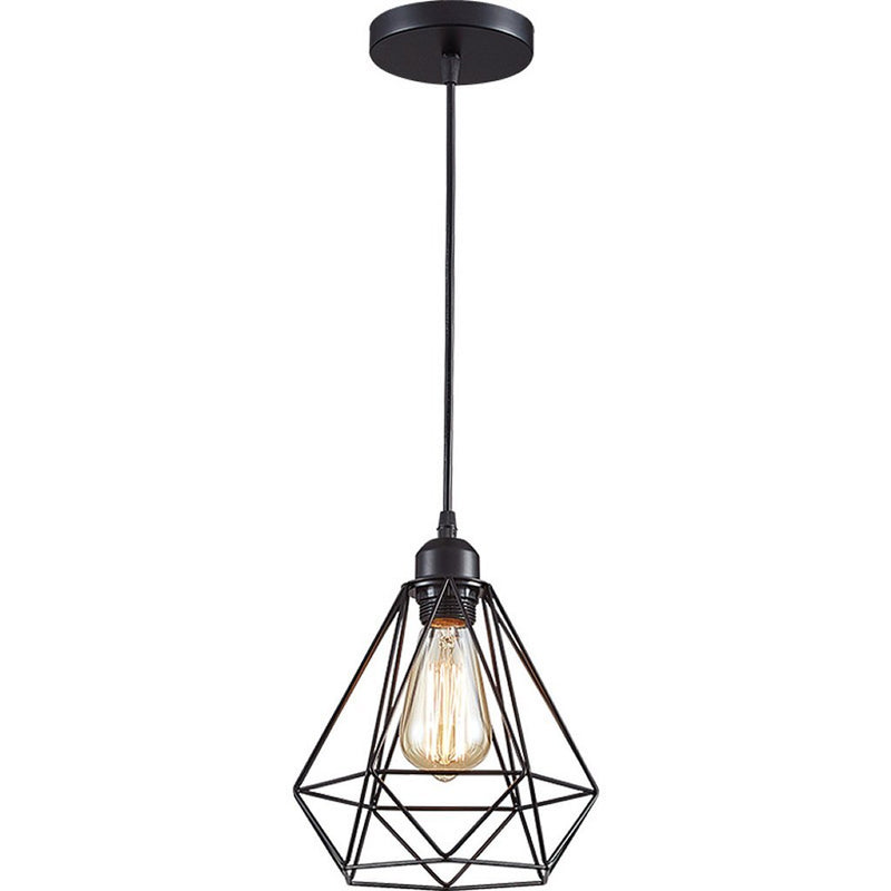 Homestyle Pro MK004-B Industriële Hanglamp 20x25 cm Zwart/Metaal
