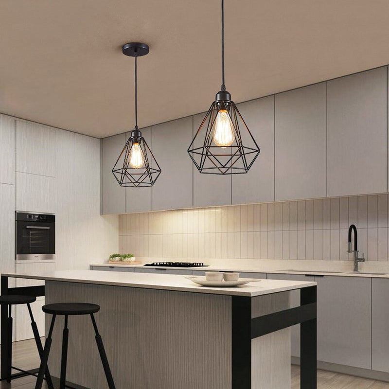 Homestyle Pro MK004-B Industriële Hanglamp 20x25 cm Zwart/Metaal