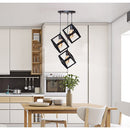 Homestyle Pro MK020-B Industri&euml;le Vierkante Hanglampen Zwart/Metaal