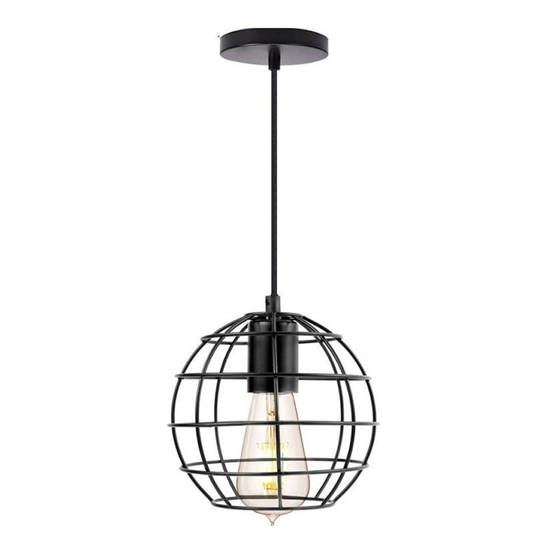 Homestyle Pro MK010-B Industriële Hanglamp 19x15 cm Zwart/Metaal