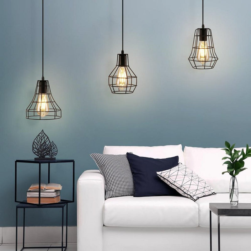 Homestyle Pro MK003-B Industriële Hanglamp Zwart/Metaal