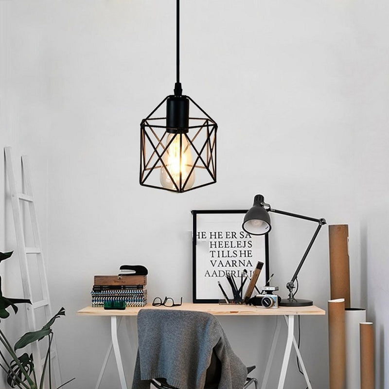 Homestyle Pro MK001-B Industriële Hanglamp 18x18.5 cm Zwart/Metaal
