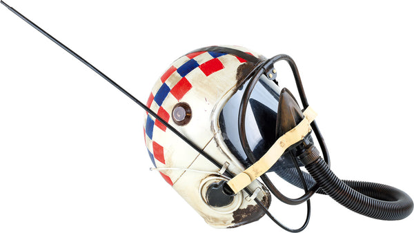Witte Piloten Helm "Vintage Design