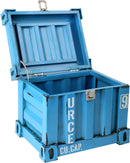 Blauwe Container "Vintage Design"