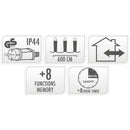 Maxi Cluster Kerstverlichting - 400 led - 6m - multicolor - Timer - Lichtfuncties - Geheugen - Buit