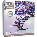 Maxi Cluster Kerstverlichting - 1000 led - 15m - multicolor - Timer - Lichtfuncties - Geheugen - Bu