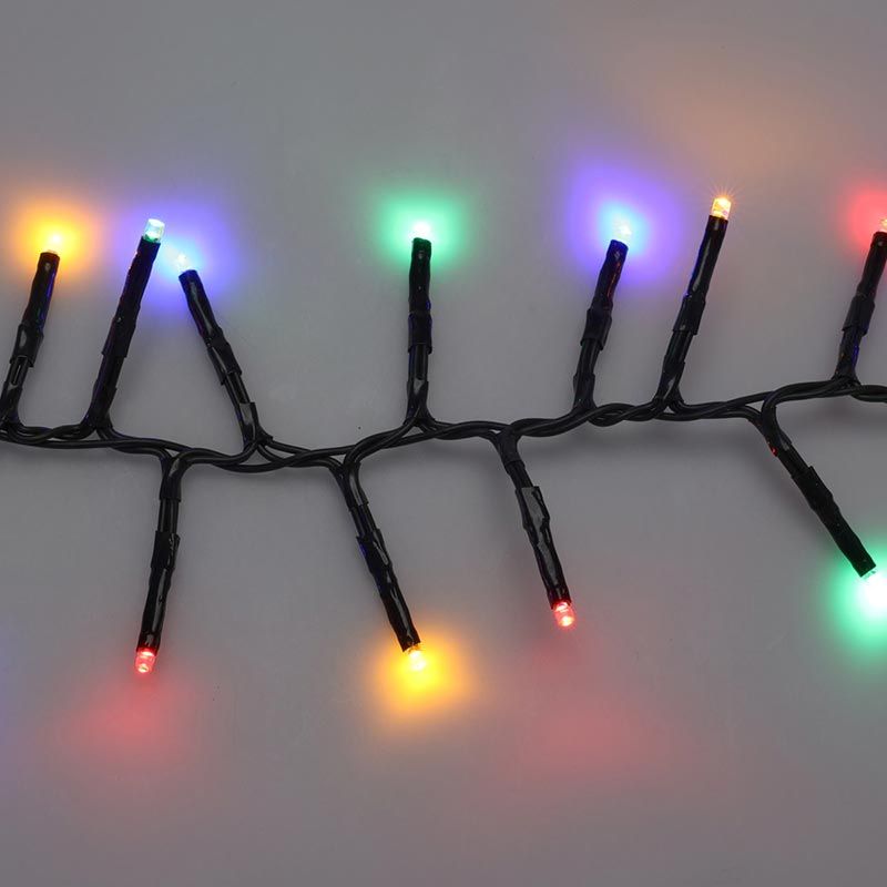 Maxi Cluster Kerstverlichting - 1000 led - 15m - multicolor - Timer - Lichtfuncties - Geheugen - Bu
