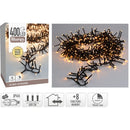 Maxi Cluster Kerstverlichting - 400 led - 6m - extra warm wit - Timer - Lichtfuncties - Geheugen -
