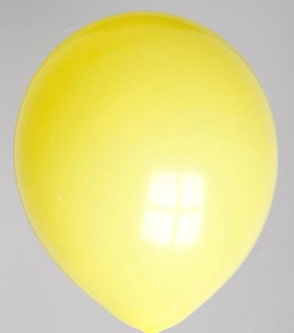 Zak met 100 ballons no. 12 geel