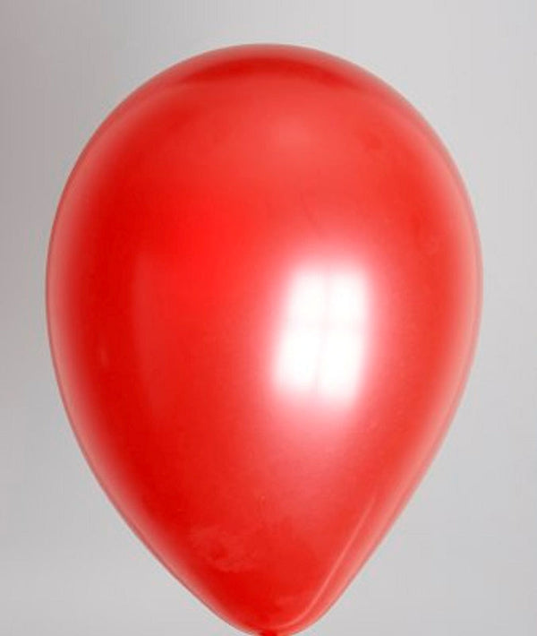 Zak met 100 ballons no. 12 metallic rood