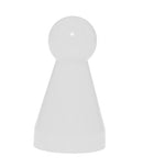 100 witte pionnen Kunststof ca 26mm