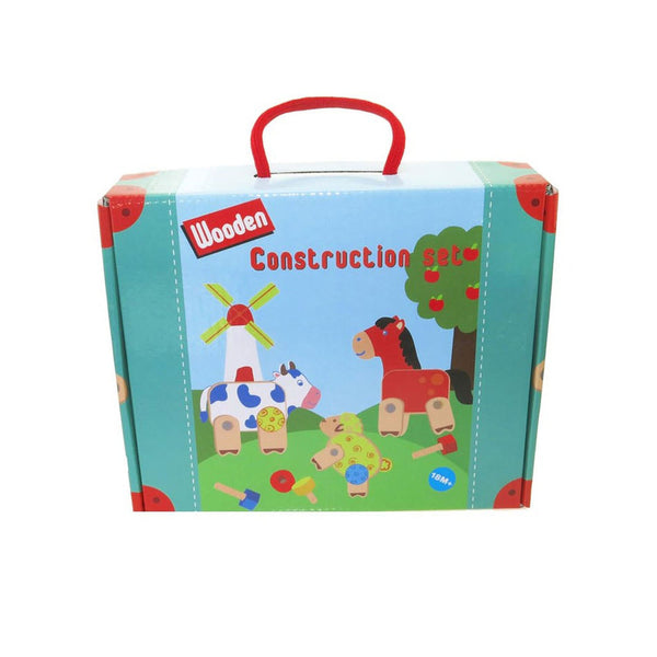 Houten Constructieset Boerderij, 37dlg.