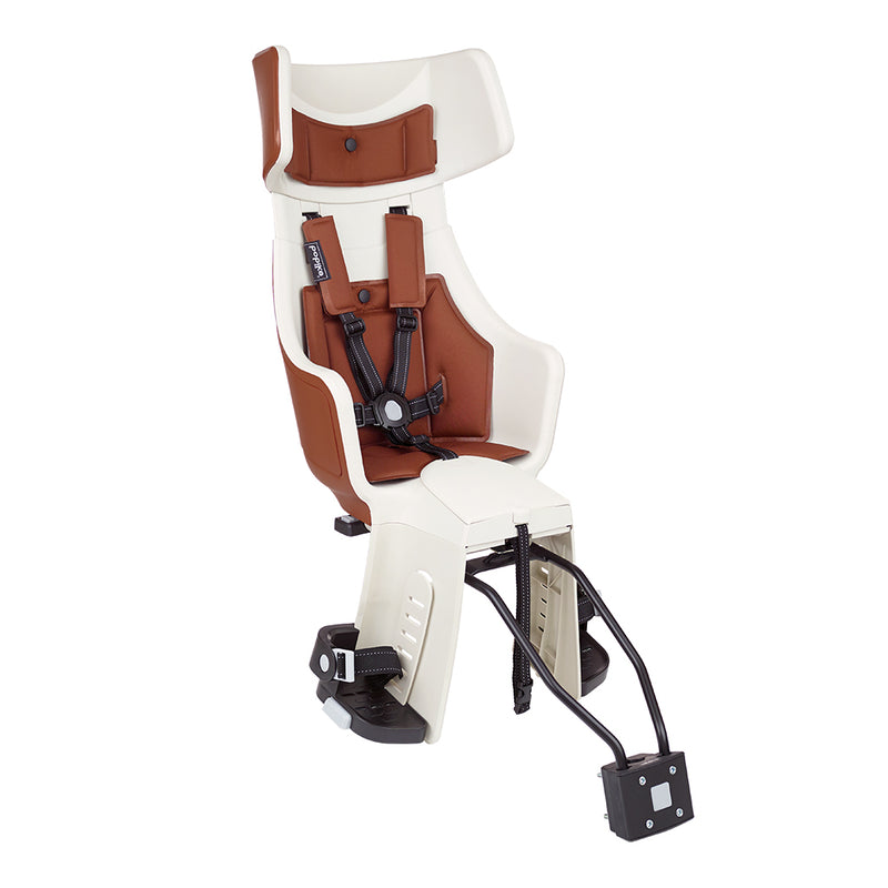 Kinderzitje achter Bobike Maxi Exclusive Tour Plus - cinnamon brown - framebevestiging (FF)