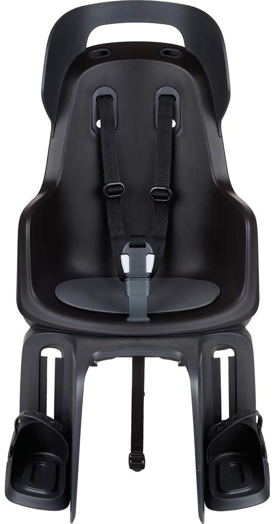 Kinderzitje achter Bobike Go Maxi met dragerbevestiging - urban black