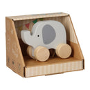 Houten Speelfiguur - Olifant op Wielen