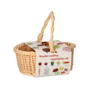 Snij-Fruit Hout in Picknickmandje