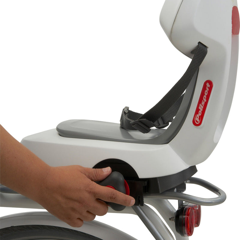 Kinderzitje achter Polisport Guppy Junior Lite - lichtgrijs