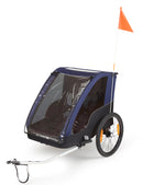 Kindertrailer zonder wandelkit Polisport - grijs/blauw