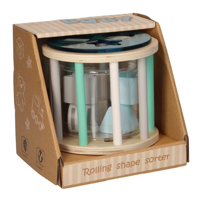 Houten Vormenstoof - Pastel Blauw
