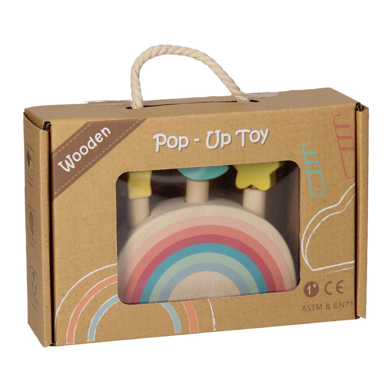 Houten Pop-up Spel - Regenboog