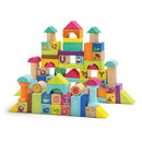 Houten Blokken en Knijp Blokken Dieren, 80dlg.