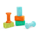 Houten Blokken en Knijp Blokken Dieren, 80dlg.