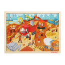 Houten Legpuzzel - Bouwplaats, 48st.