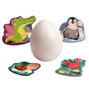 Dieren Puzzels in Ei, 4st.