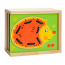 Rijgpuzzelkist Dieren, 9 dlg.