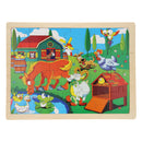 Houten Puzzel - Op de Boerderij, 24st.