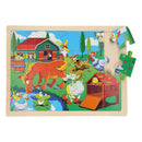 Houten Puzzel - Op de Boerderij, 24st.