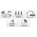 Maxi Cluster Kerstverlichting - 1200 led - 18m - warm wit - Timer - Lichtfuncties - Geheugen - Buit