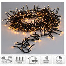 Maxi Cluster Kerstverlichting - 600 led - 9m - extra warm wit - Timer - Lichtfuncties - Geheugen -